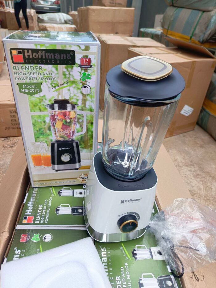 Hoffmans 1200watts blender  the cup  is glass - Image 1