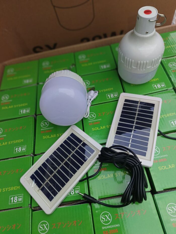 18 watts solar panel with bulb - Image 1