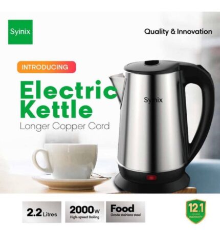 2.2L syinix kettle 3pin plug