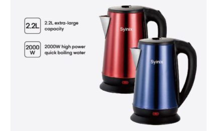 2.2L syinix kettle colored 3pin plug