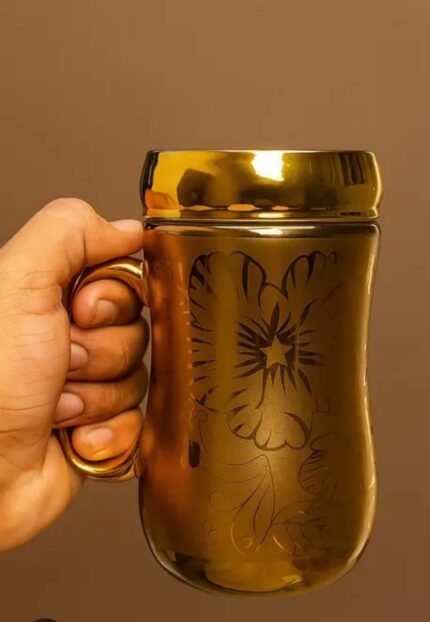 gold mirror mug