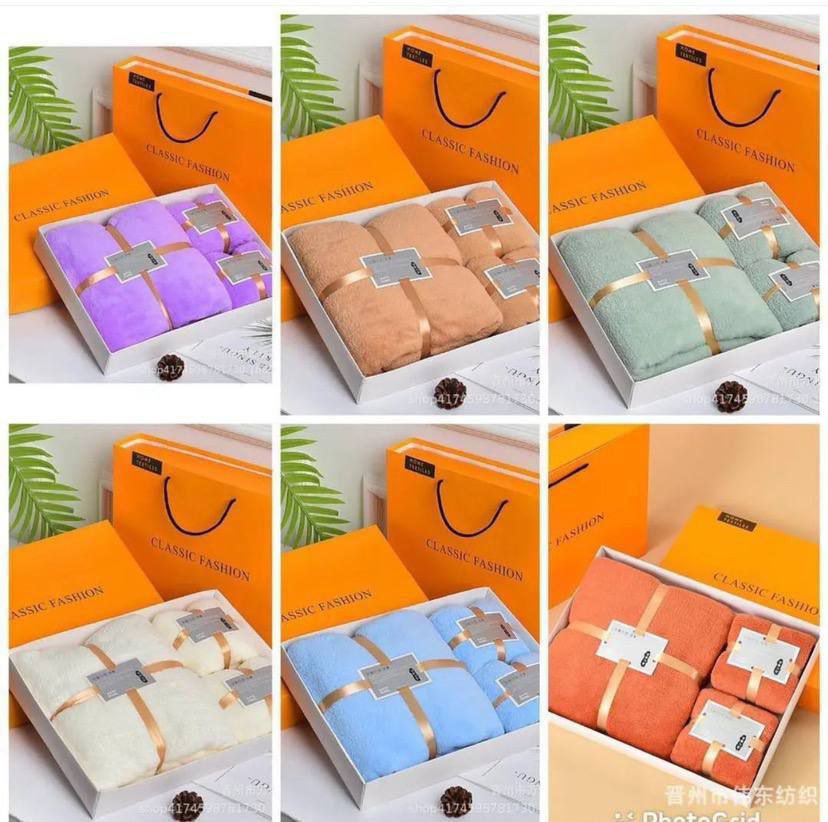 2025/11/1004937434.jpg 3in1 Thick quality towel with box - Image 1