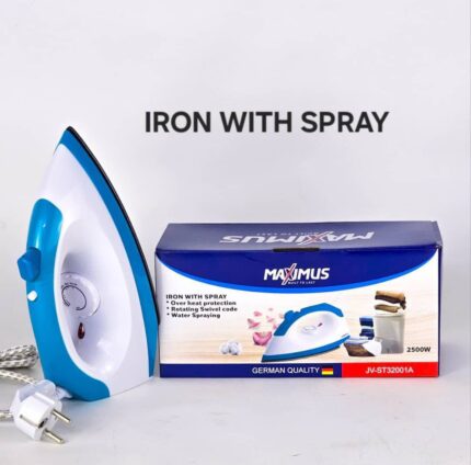 Iron with spray