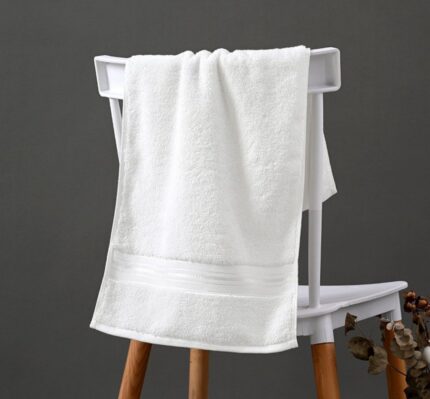 student size towel white