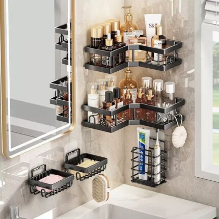 5pcs Bathroom shower caddy set
